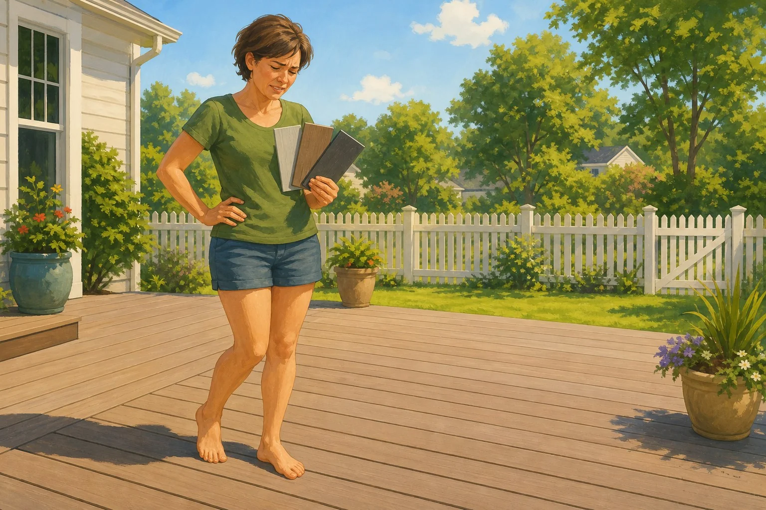 Why Your Composite Deck Gets Burning Hot in Summer (And How to Choose the Right Color)