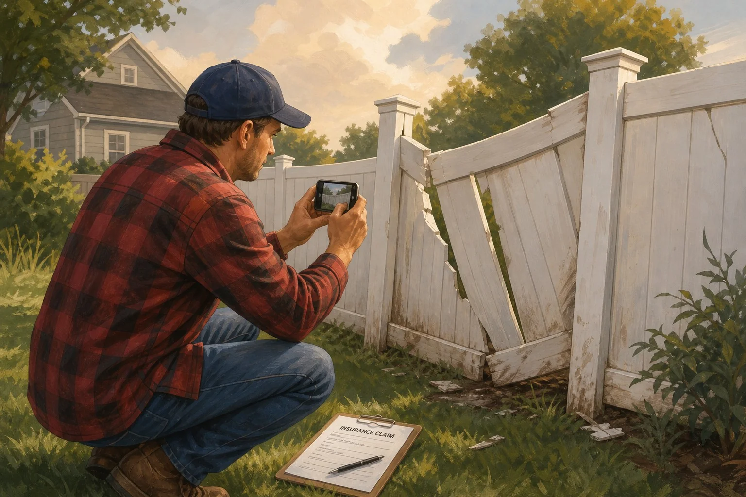 How to Photograph and File a Fence Damage Insurance Claim So It Doesn't Get Denied