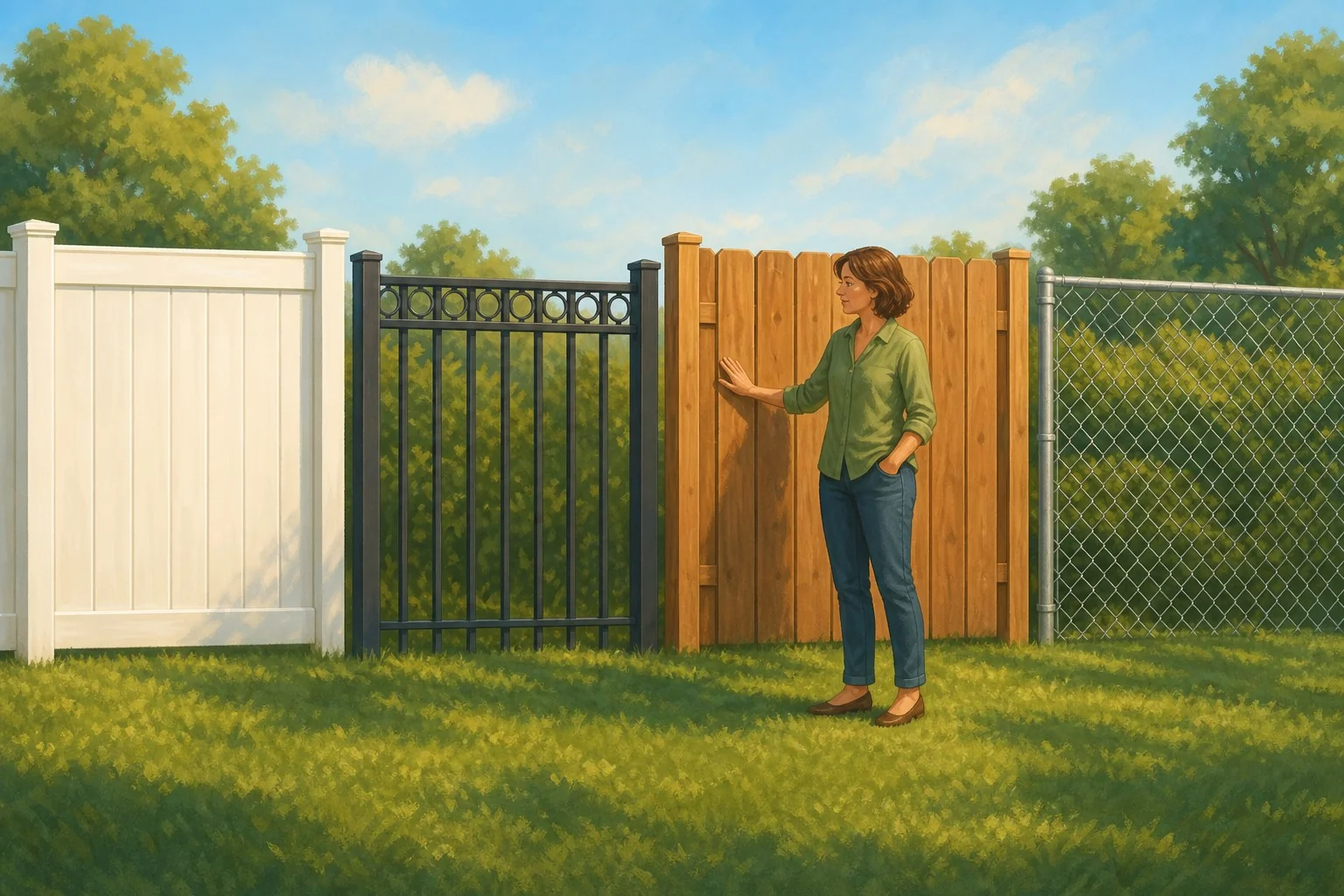 Fence Lifespan Comparison: Vinyl, Aluminum, Wood, and Chain Link