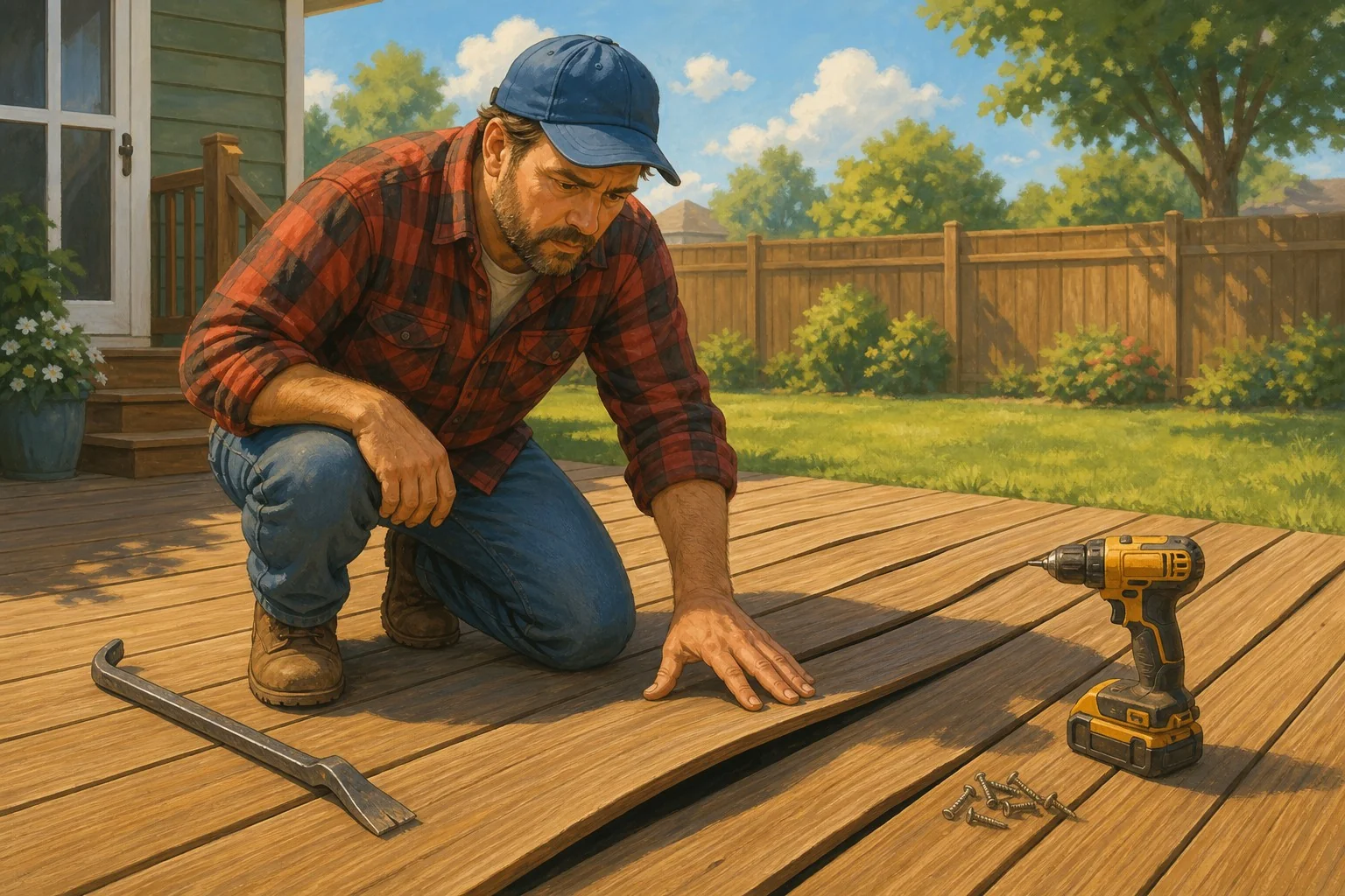 Fixing Summer-Warped Deck Boards Before They Become a Fall Problem