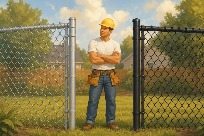 Galvanized or Black Vinyl-Coated Chain Link? Know Before You Order