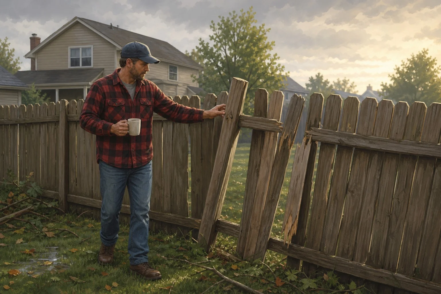 How to Spot Fence Damage After a Pennsylvania Summer Storm