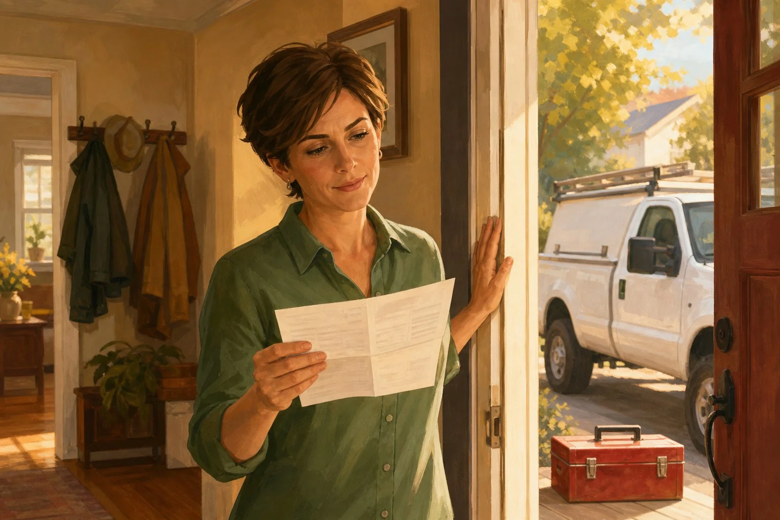 If they can't show a license and insurance without hesitation, the job ends before it starts.