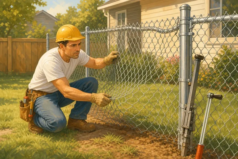 Loose Chain Link Fabric Makes a New Install Look Old Fast