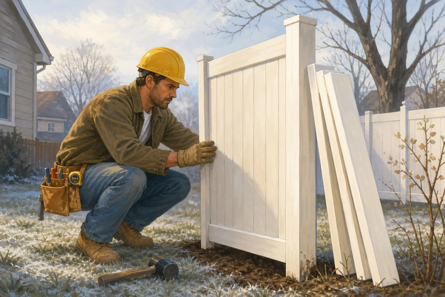 Temperature Matters More Than You Think When Installing Vinyl Fence
