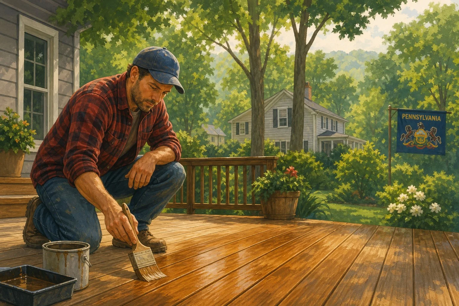 How to Keep Your Wood Deck Looking Great Through Pennsylvania's Humid Summer